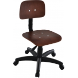 Cadeira Giratória em Madeira Industrial Cadeira Giratória em Madeira Industrial